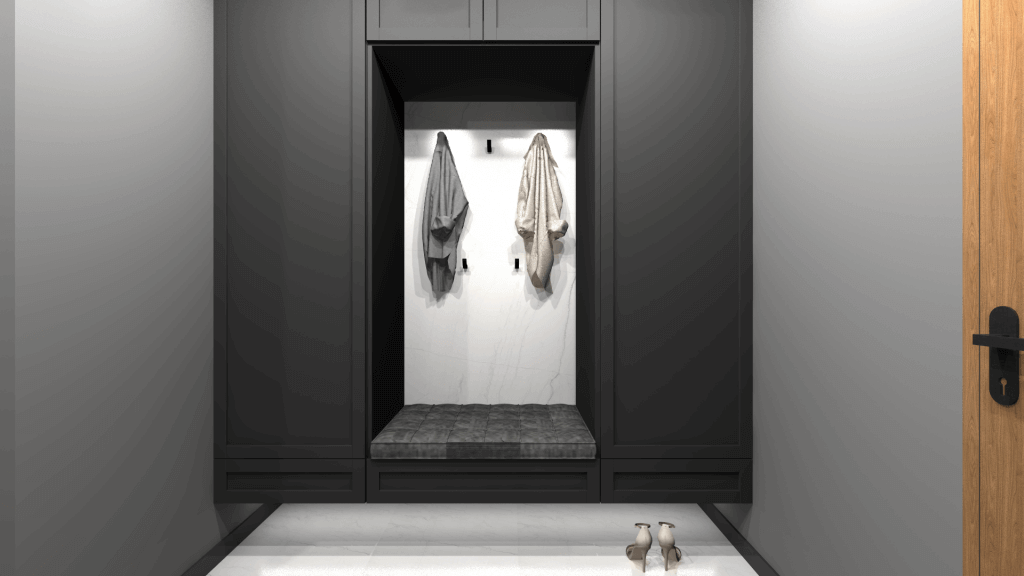 Szafa na zamówienie w ciemnym kolorze